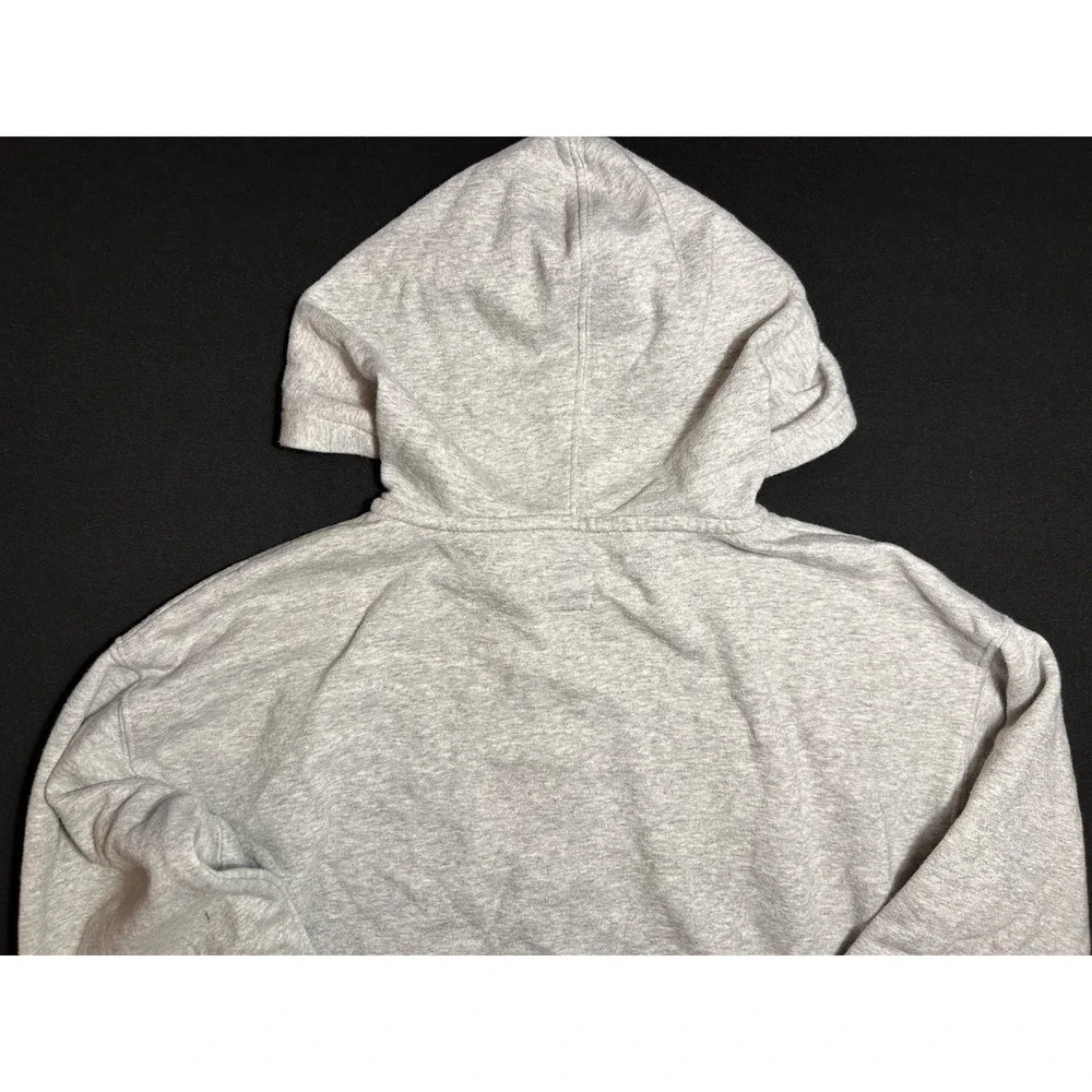 Gap Kids Boys Gray XXL Full Zip Logo Fleece Hoodie Sweatshirt Pockets
